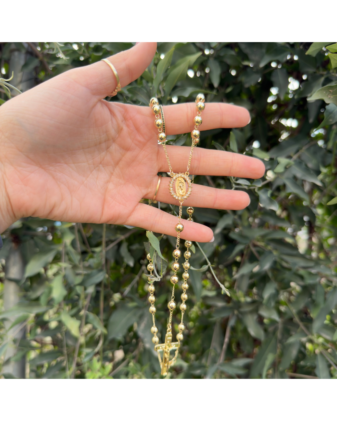 Rosario oro laminado ✨