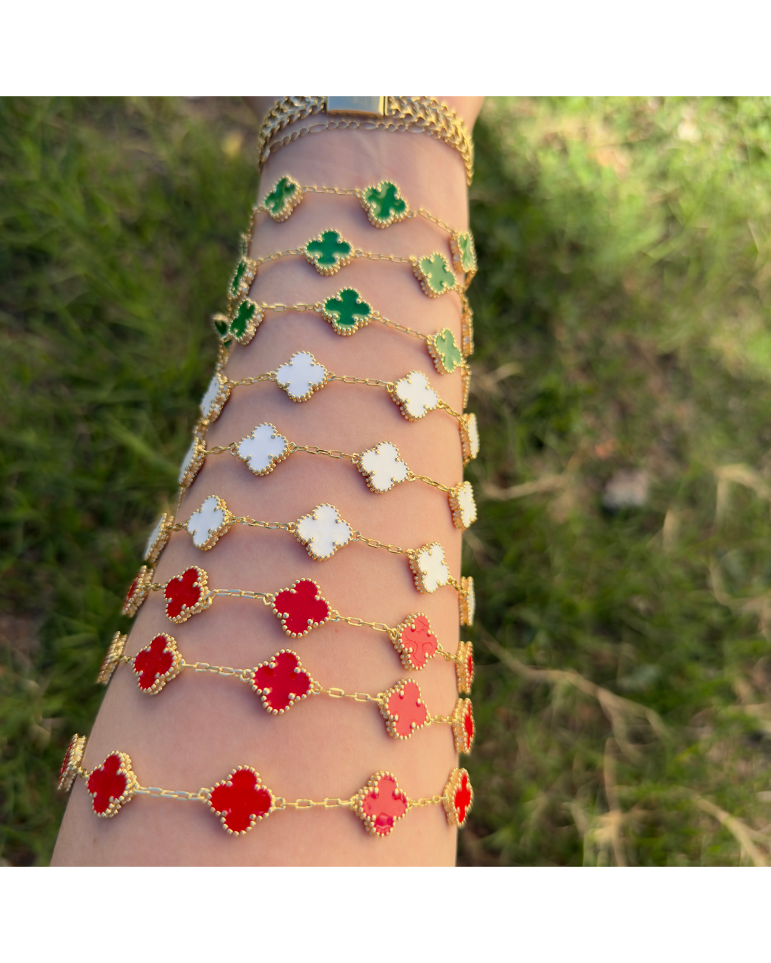 Pulsera Van Cleef blanca ✨