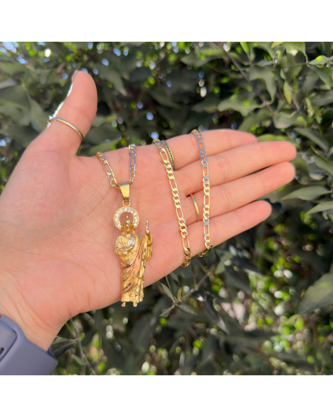 Cadena con dije San Judas Tadeo✨🔥