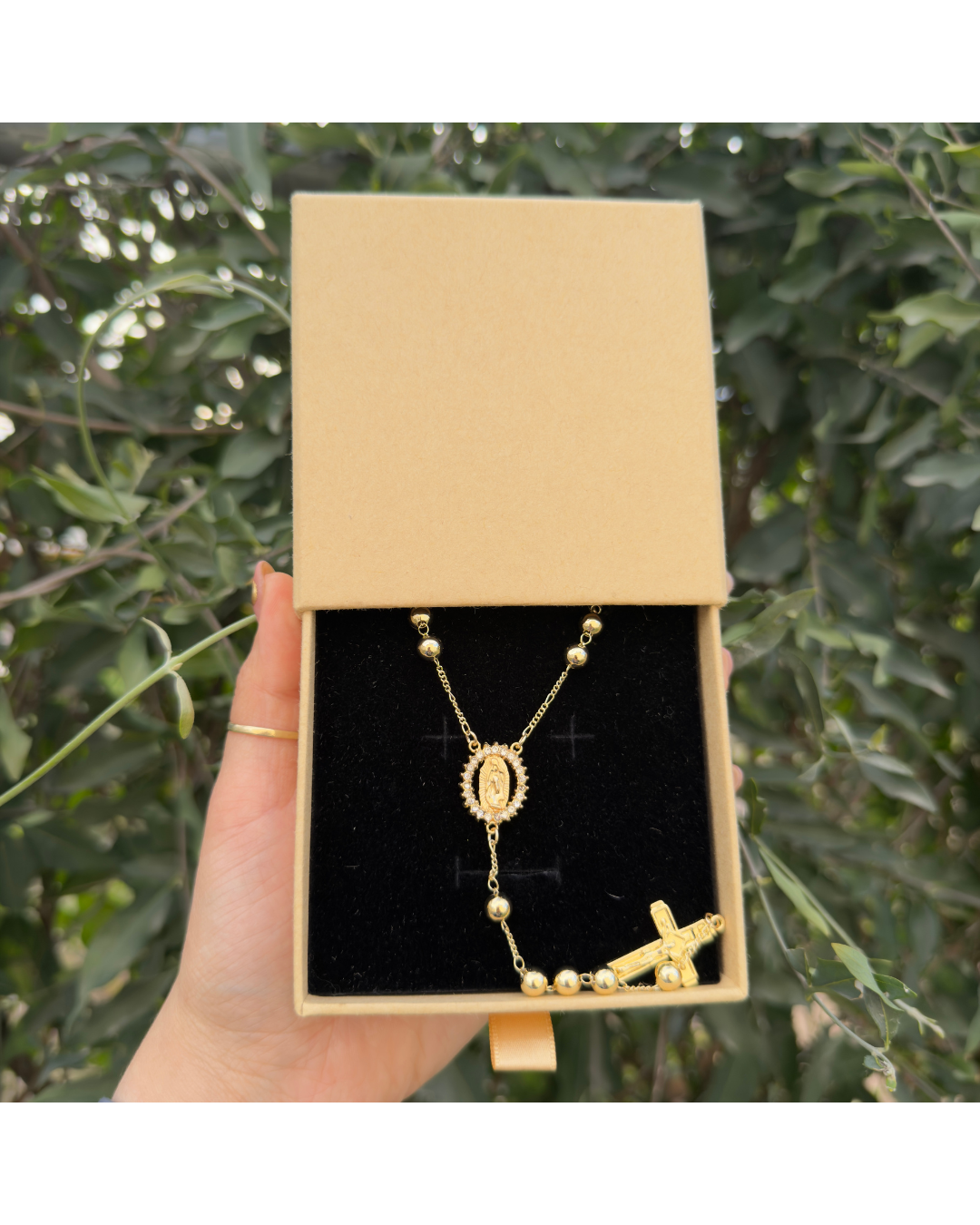 Rosario oro laminado ✨