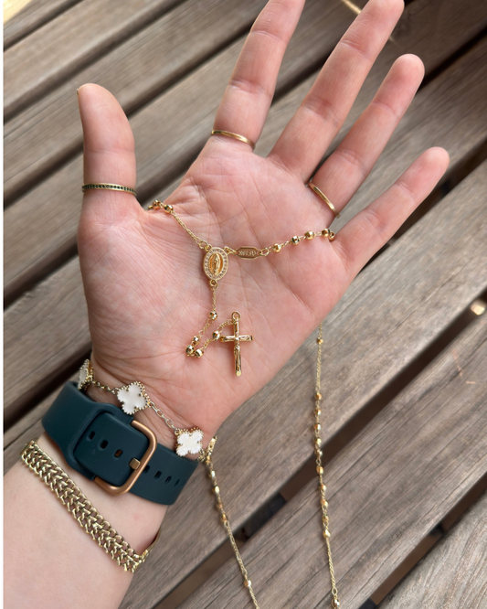 Rosario Oro laminado 18k✨