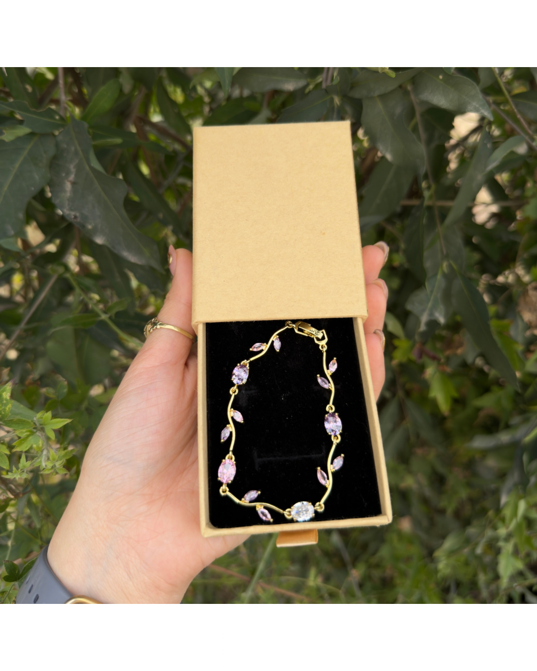 Pulsera tulipán rosa ✨