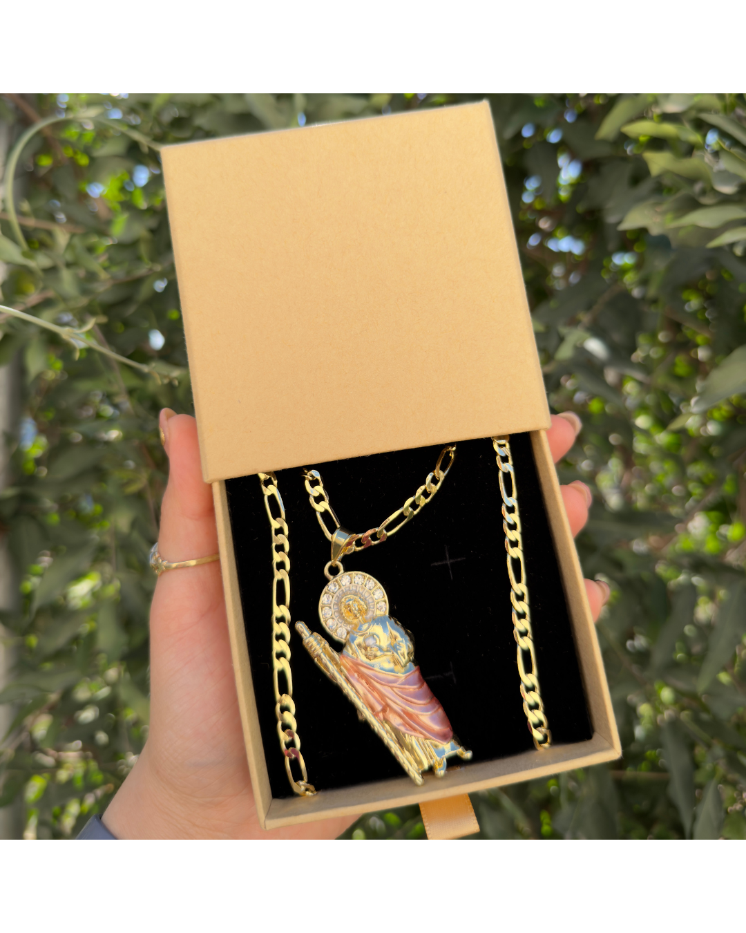 Cadena con dije san judas Tadeo ✨