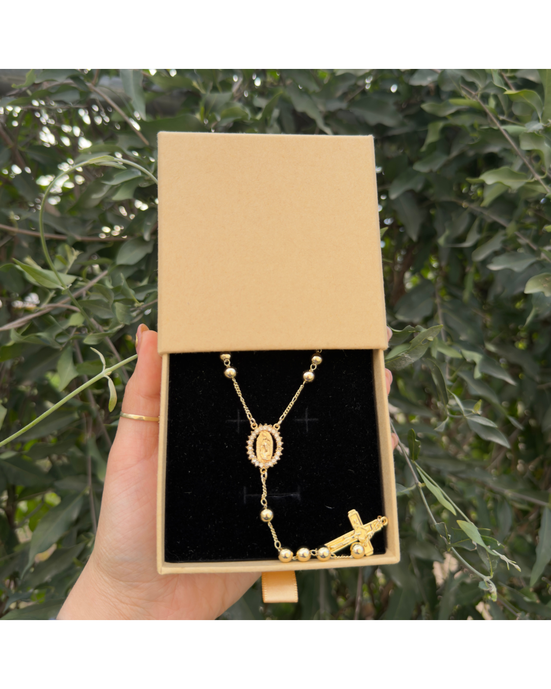 Rosario oro laminado ✨