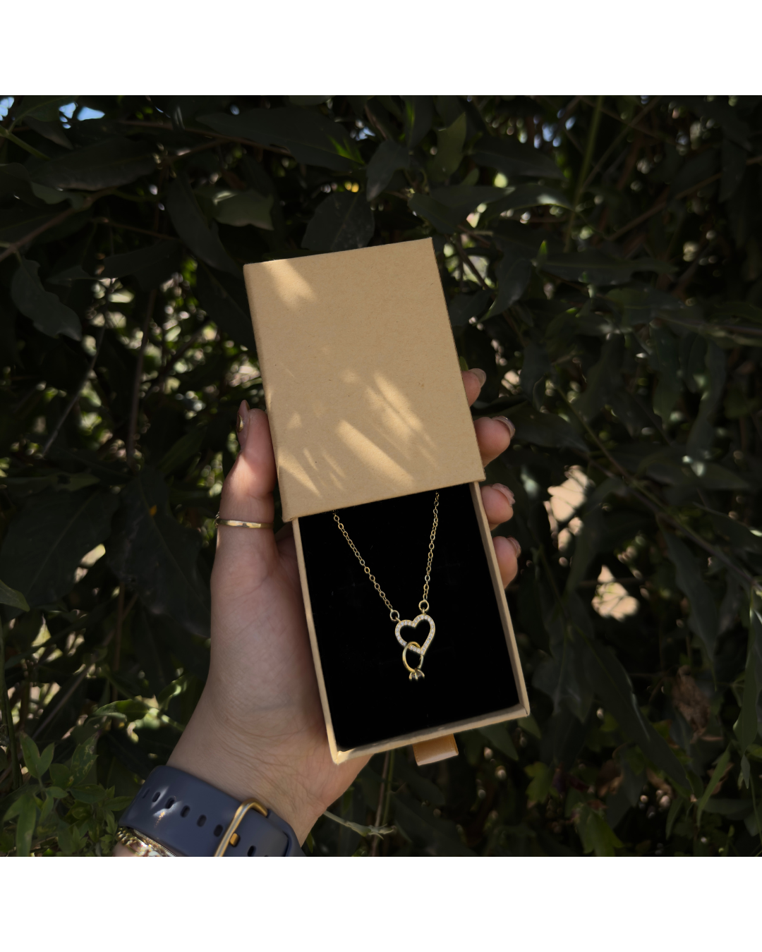 Cadena corazón/anillo✨