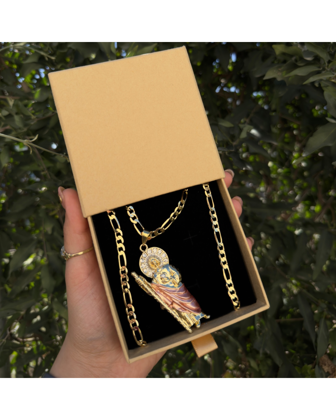 Cadena con dije san judas Tadeo ✨
